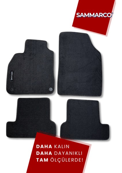 Renault Megane 3 Hatchback 2008-2016 Halı Paspas Velur Paspas Kumaş Paspas Oto Paspas