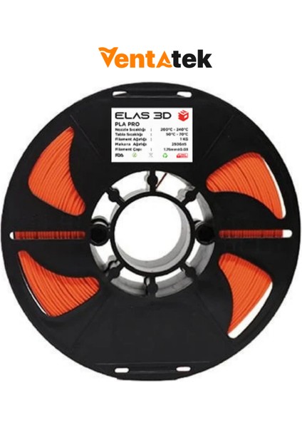 Turuncu Pla Pro Filament - 1.75MM - 1 kg