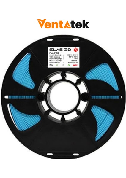 Açık Mavi Pla Pro Filament - 1.75MM - 1 kg