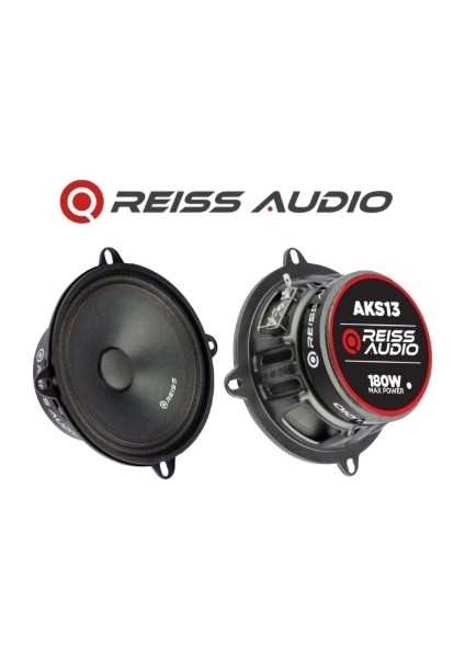 Audio RS-AKS13 Çifti 360WAT-180W Rms Deprem Serisi 13 cm Oto Midrange Hoparlör Metal Kapaklı