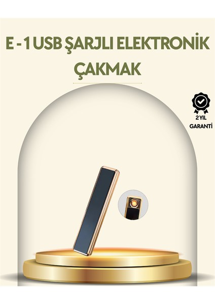 USB Şarjlı Alevsiz Elektronik Çakmak – Rüzgara Dayanıklı, Gazsız, Güvenli Kullanım