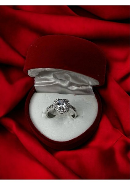 Kalpli Yüzük Çelik Zirkon Taşlı Silver Ciddi I?llişki Yüzüğü indirimleri