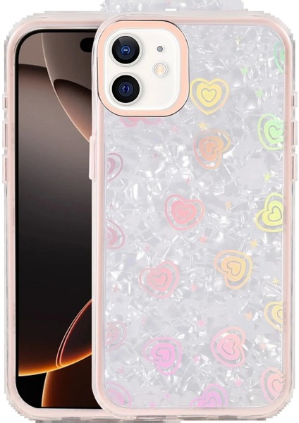 Apple iPhone 11 Lumi Desenli Kapak - PEMBE-(5796)