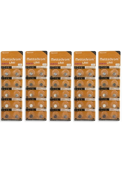 Ag3 LR41 384 L736 1.5V Alkaline Düğme Pil 50'li