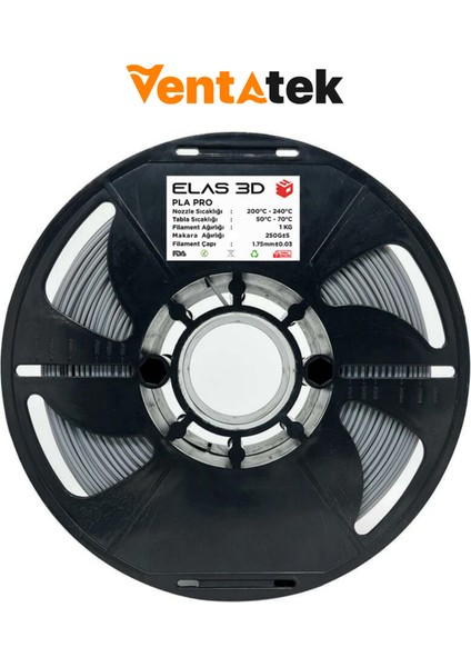 Gri Pla Pro Filament - 1.75MM - 1 kg