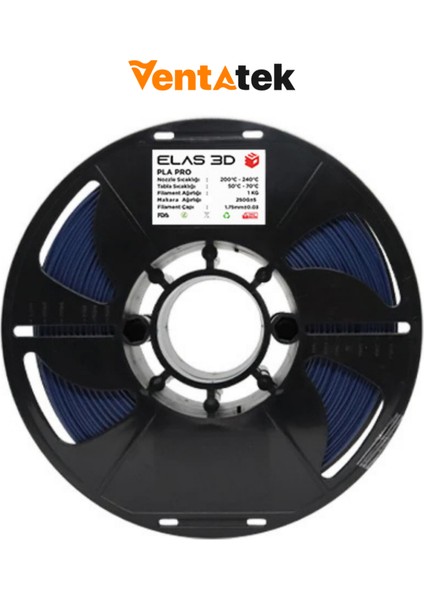 Lacivert Pla Pro Filament - 1.75MM - 1 kg