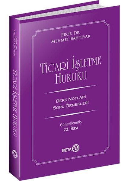 Ticari Işletme Hukuku Ders Notları