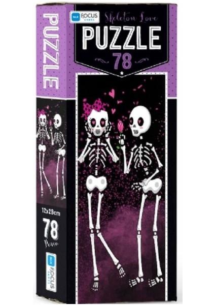 Blue Focus Skeleton Love - Puzzle 78 Parça