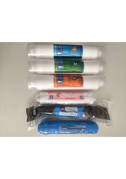 Su Arıtma Filtre Seti 6 'lı (Membran +Detox) Tatlandırıcı Markası Stok'a bağlı olarak degişir.