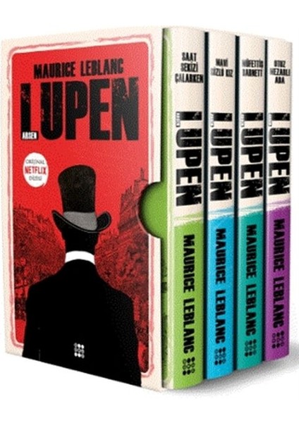 Arsen Lüpen-Kutulu Siyah Set (4 Kitap Takım)