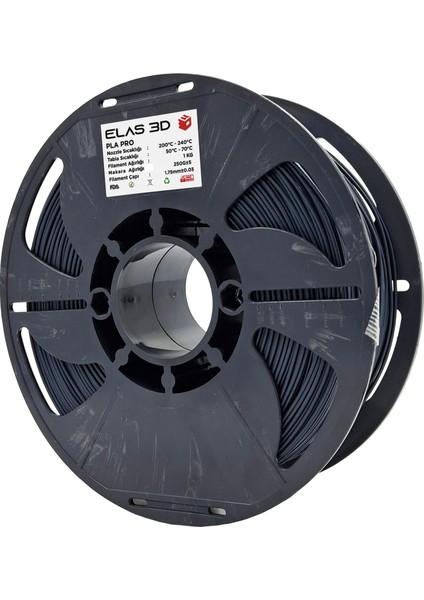 Antrasit Gri Pla Pro Filament - 1.75MM - 1 kg fiyatları