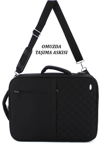 Sym Saraç Siyah 15.6 Inç Notebook-Leptop Sırt ve Omuz Çantası USB Çıkışlı Su Darbeye Uyumlu Yüzey indirimleri