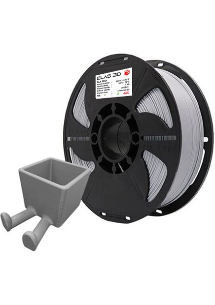 Gümüş Gri Pla Pro Filament - 1.75MM - 1 kg modelleri