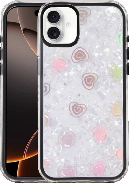 Apple iPhone 16 Lumi Desenli Kapak - SIYAH-(5796)