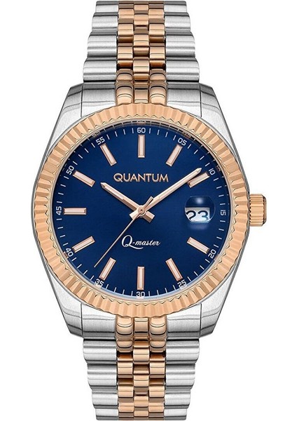 QMG941.590 Otomatik Erkek Kol Saati | 41MM, Safir Cam, Koyu Mavi Kadran, Gümüş & Rose Gold