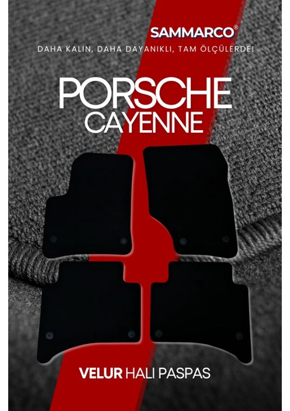 Porsche Cayenne 2002-2010 Halı Paspas Velur Paspas Kumaş Paspas Oto Paspas modelleri