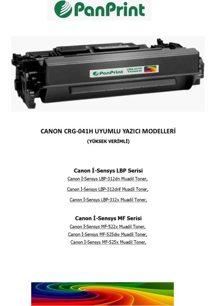 Canon I-Sensys LBP-312DNF Muadil Toner Yüksek Kapasiteli (18000 Sf.) fiyatları