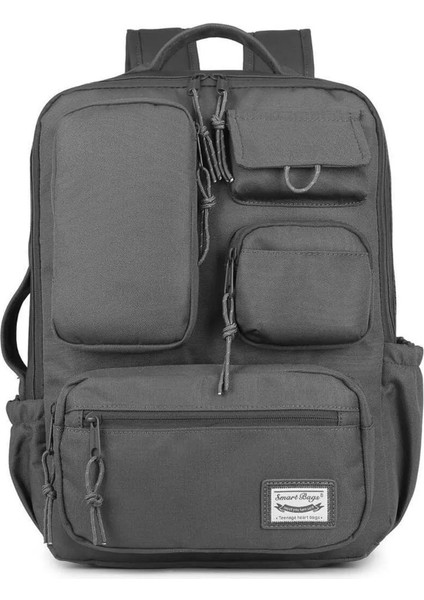 Okul Sırt Çantası Geniş Hacimli Laptop Gözlü Reflektör Fermuar Yandan Cepli