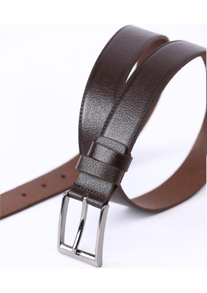 Hakiki Kahverengi Spor Erkek Deri Kemer