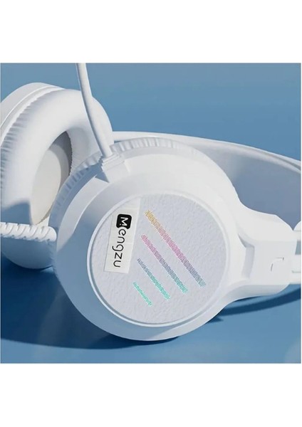 Kablolu Mikrofonlu Gaming Oyuncu Kulaklığı Rgb Aydınlatmalı - 3.5mm Jack USB - Beyaz YR-100 fırsatları