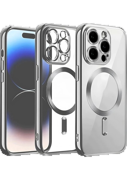 iPhone 13 Pro Max Kılıf Kross Magneticsafe Kapak - Titan GRI-(5796)