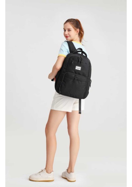 Okul Sırt Çantası Laptop Gözlü Kullanışlı Unisex indirimleri