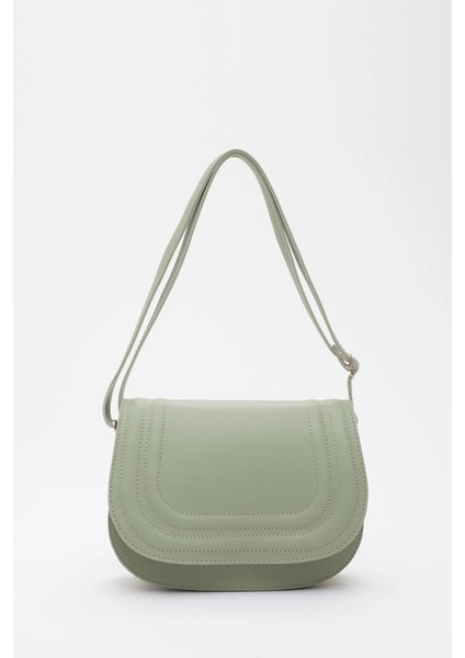 Suni Deri 2 Bölmeli Ayarlanabilir Şık ve Ergonomik Askılı Kol ve Omuz Çantası