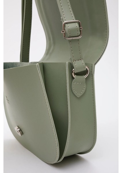 Suni Deri 2 Bölmeli Ayarlanabilir Şık ve Ergonomik Askılı Kol ve Omuz Çantası