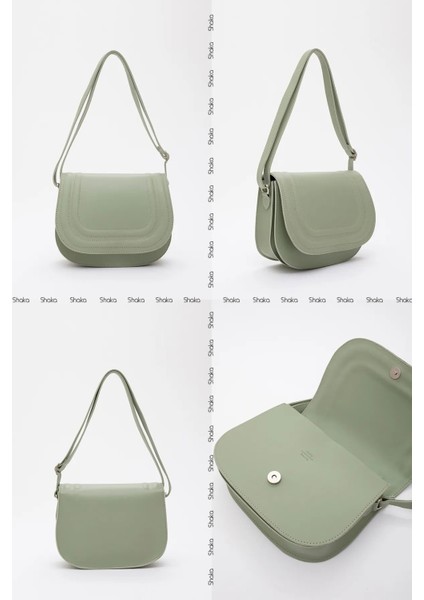 Suni Deri 2 Bölmeli Ayarlanabilir Şık ve Ergonomik Askılı Kol ve Omuz Çantası