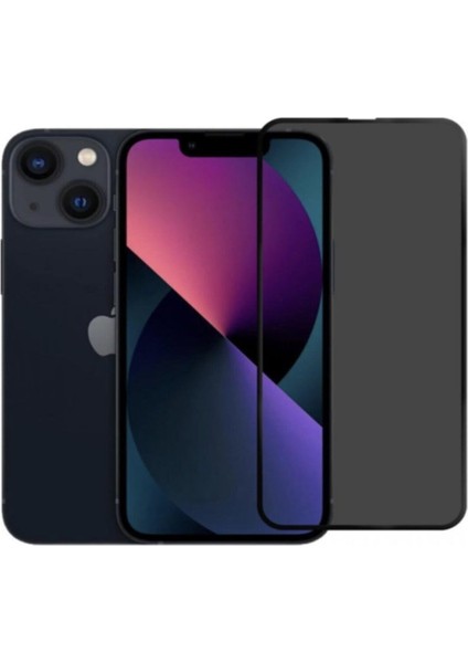 Iphone 13 Mini Hayalet Privacy Gizlilik Filitreli Görünmez Tam Kaplayan Kırılmaz Cam Ekran Koruyucu