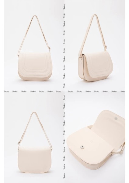 Suni Deri 2 Bölmeli Ayarlanabilir Şık ve Ergonomik Askılı Kol ve Omuz Çantası