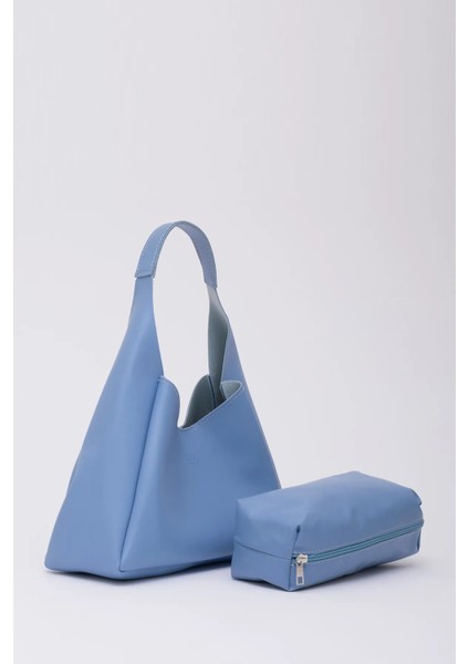 Çıtçıt Kapatmalı Suni Deri Fermuarlı Makyaj Çantalı Şık ve Ergonomik El ve Omuz Çantası fırsatları