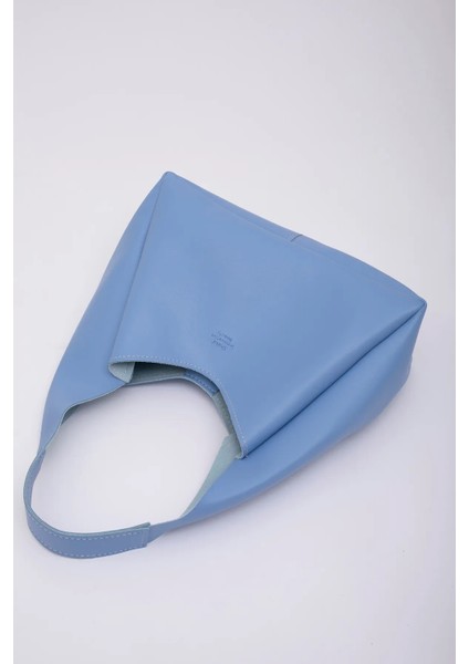 Çıtçıt Kapatmalı Suni Deri Fermuarlı Makyaj Çantalı Şık ve Ergonomik El ve Omuz Çantası