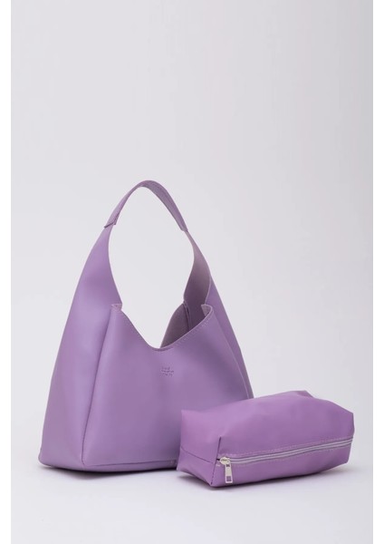 Çıtçıt Kapatmalı Suni Deri Fermuarlı Makyaj Çantalı Şık ve Ergonomik El ve Omuz Çantası modelleri