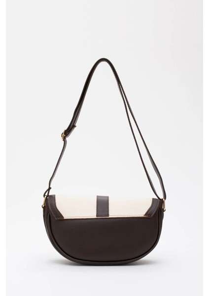 Kilit Detaylı Suni Deri Tek Bölmeli Çıtçıtlı Şık ve Ergonomik Kol ve Omuz Çantası Zarif fırsatları