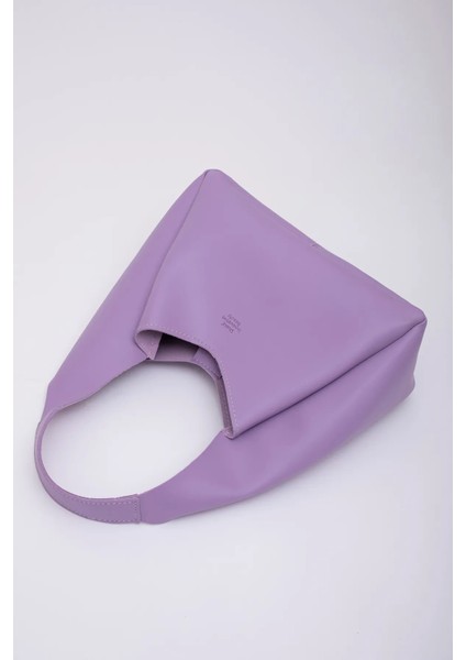 Çıtçıt Kapatmalı Suni Deri Fermuarlı Makyaj Çantalı Şık ve Ergonomik El ve Omuz Çantası