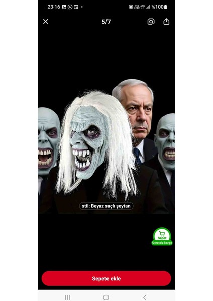 Latexs Zombı Maskesì fiyatları