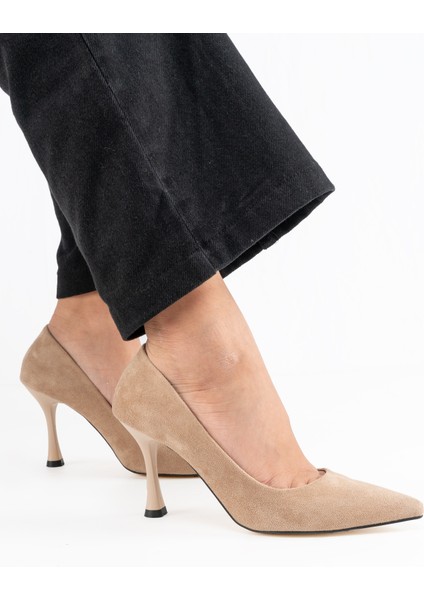 Sivri Burunlu Süet Topuklu Özel Üretim Stiletto Klasik Kadın Ayakkabı fiyatları