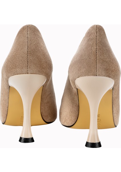 Sivri Burunlu Süet Topuklu Özel Üretim Stiletto Klasik Kadın Ayakkabı modelleri