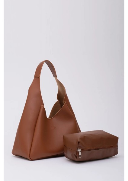 Çıtçıt Kapatmalı Suni Deri Fermuarlı Makyaj Çantalı Şık ve Ergonomik El ve Omuz Çantası modelleri