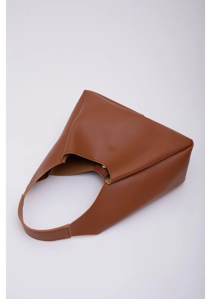 Çıtçıt Kapatmalı Suni Deri Fermuarlı Makyaj Çantalı Şık ve Ergonomik El ve Omuz Çantası