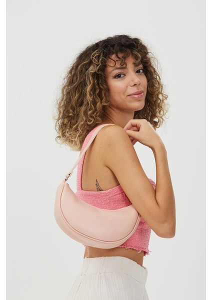Tek Bölmeli Şık ve Ergonomik Suni Deri Mini El ve Omuz Çantası