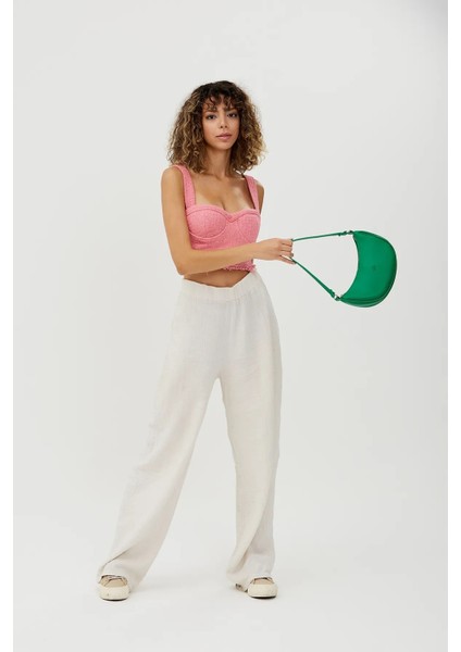 Tek Bölmeli Şık ve Ergonomik Suni Deri Mini El ve Omuz Çantası