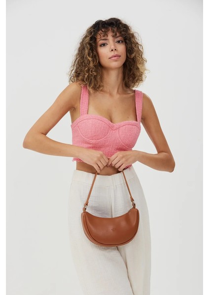 Tek Bölmeli Şık ve Ergonomik Suni Deri Mini El ve Omuz Çantası modelleri