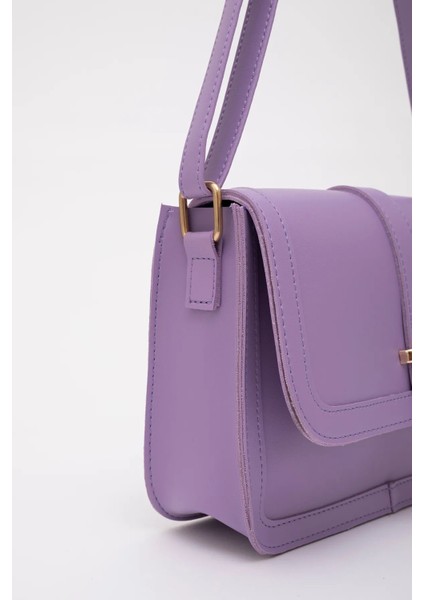 Suni Deri Iç Fermuar Cepli Çıtçıt Kapamalı Şık ve Ergonomik Kol ve Omuz Çantası indirimleri