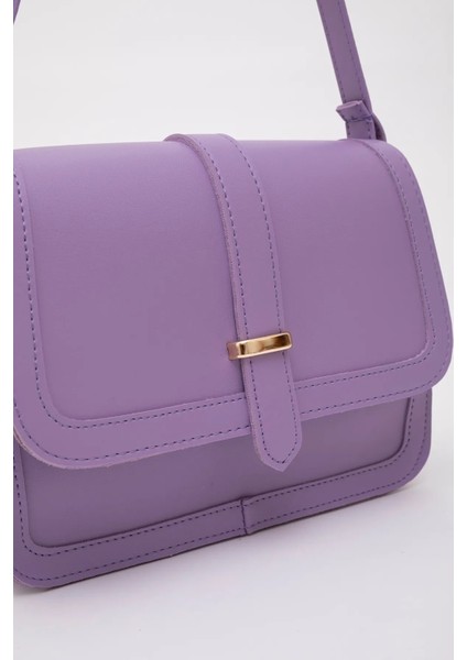 Suni Deri Iç Fermuar Cepli Çıtçıt Kapamalı Şık ve Ergonomik Kol ve Omuz Çantası