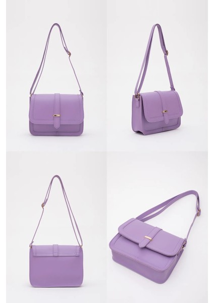 Suni Deri Iç Fermuar Cepli Çıtçıt Kapamalı Şık ve Ergonomik Kol ve Omuz Çantası