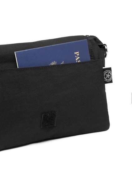 Mini Siyah Çapraz Çanta El Çantası Pörtföy Çanta