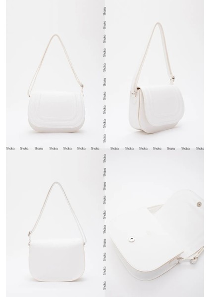 Suni Deri 2 Bölmeli Ayarlanabilir Şık ve Ergonomik Askılı Kol ve Omuz Çantası