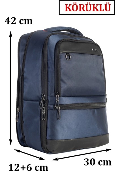 Laptop-Notebook Sırt Çantası 14 Inç 15,6 Inç USB Girişli Darbeye Dayanıklı Körüklü
